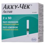 Тест-полоски Актив Accu-chek/Акку-Чек 100шт Тест-полоски Актив Accu-chek/Акку-Чек 100шт