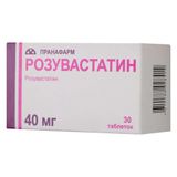 Розувастатин таблетки п/о плен. 40мг 30шт Розувастатин таблетки п/о плен. 40мг 30шт