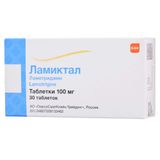 Ламиктал таблетки 100мг 30шт Ламиктал таблетки 100мг 30шт