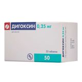 Дигоксин таблетки 0,25мг 50шт Дигоксин таблетки 0,25мг 50шт