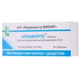 Аллафорте таблетки с пролонгированным высвобождением 25мг 30шт Аллафорте таблетки с пролонгированным высвобождением 25мг 30шт