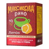 Максиколд Рино вкус лимона порошок для приг. раствора для приема внутрь 15г 10шт Максиколд Рино вкус лимона порошок для приг. раствора для приема внутрь 15г 10шт