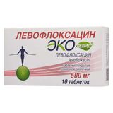 Левофлоксацин Эколевид таблетки п/о плен. 500мг 10шт Левофлоксацин Эколевид таблетки п/о плен. 500мг 10шт