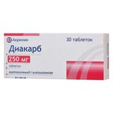 Диакарб таблетки 250мг 30шт Диакарб таблетки 250мг 30шт