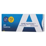 Амелотекс таблетки 7,5мг 20шт Амелотекс таблетки 7,5мг 20шт