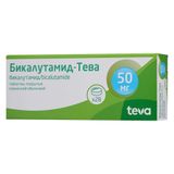 Бикалутамид-Тева таблетки п/о плен. 50мг 28шт Бикалутамид-Тева таблетки п/о плен. 50мг 28шт