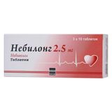 Небилонг таблетки 2,5мг 30шт Небилонг таблетки 2,5мг 30шт