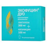 Экофуцин Дуо суппозитории вагинальные 300мг+100мг 6шт Экофуцин Дуо суппозитории вагинальные 300мг+100мг 6шт