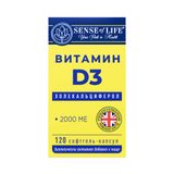 Витамин Д3 Sense of Life софтгель-капсулы 2000МЕ 250мг 120шт Витамин Д3 Sense of Life софтгель-капсулы 2000МЕ 250мг 120шт