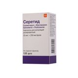 Серетид аэрозоль для ингаляций дозированный 25мкг+250мкг/доза 120доз