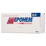 Меронем порошок для приг. раствора для в/в введ. 500мг 10шт Меронем порошок для приг. раствора для в/в введ. 500мг 10шт