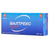 Валтрекс таблетки п/о плен. 500мг 42шт Валтрекс таблетки п/о плен. 500мг 42шт