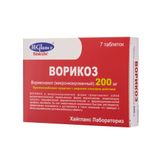 Ворикоз таблетки п/о плен. 200мг 7шт Ворикоз таблетки п/о плен. 200мг 7шт