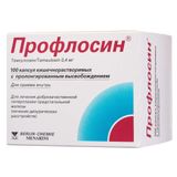 Профлосин капсулы кишечнорастворимые с пролонгированным высвобождением 0,4мг 100шт Профлосин капсулы кишечнорастворимые с пролонгированным высвобождением 0,4мг 100шт