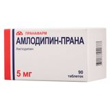Амлодипин-Прана таблетки 5мг 90шт Амлодипин-Прана таблетки 5мг 90шт