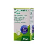 Топотекан-Тева лиофилизат для приг. раствора для инфузий фл. 4мг Топотекан-Тева лиофилизат для приг. раствора для инфузий фл. 4мг