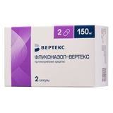Флуконазол-Вертекс капсулы 150мг 2шт Флуконазол-Вертекс капсулы 150мг 2шт