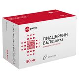 Диацереин Велфарм капсулы 50мг 60шт Диацереин Велфарм капсулы 50мг 60шт