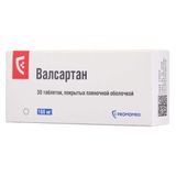 Валсартан таблетки, покрытые пленочной оболочкой 160мг 30шт Валсартан таблетки, покрытые пленочной оболочкой 160мг 30шт