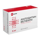 Амлодипин Велфарм таблетки 5мг 60шт Амлодипин Велфарм таблетки 5мг 60шт