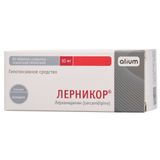 Лерникор таблетки п/о плен. 10мг 60шт Лерникор таблетки п/о плен. 10мг 60шт