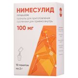 Нимесулид гранулы для приг. суспензии для приема внутрь пак. 100мг 2г 10шт Нимесулид гранулы для приг. суспензии для приема внутрь пак. 100мг 2г 10шт
