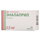 Эналаприл таблетки 2,5мг 60шт Эналаприл таблетки 2,5мг 60шт