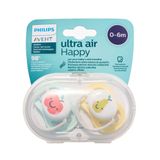 Соска-пустышка силиконовая ортодонтическая с футляром 0-6 мес. Ultra Air Philips Avent 2шт (SCF080/17) Соска-пустышка силиконовая ортодонтическая с футляром 0-6 мес. Ultra Air Philips Avent 2шт (SCF080/17)