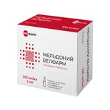Мельдоний Велфарм раствор для инъекций 100мг/мл 5мл 10шт Мельдоний Велфарм раствор для инъекций 100мг/мл 5мл 10шт