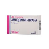 Амлодипин-Прана таблетки 10мг 30шт Амлодипин-Прана таблетки 10мг 30шт