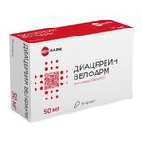 Диацереин Велфарм капсулы 50мг 30шт Диацереин Велфарм капсулы 50мг 30шт
