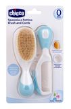 Набор голубой Chicco/Чикко: Расческа+Щетка Набор голубой Chicco/Чикко: Расческа+Щетка