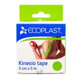 Тейп кинезио зеленый Ecoplast/Экопласт 5см х 5м Тейп кинезио зеленый Ecoplast/Экопласт 5см х 5м