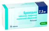 Бравадин таблетки п/о плен. 7,5мг 56шт Бравадин таблетки п/о плен. 7,5мг 56шт