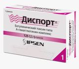 Диспорт лиофилизат для приготовления раствора для инъекций 125ЕД