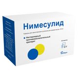 Нимесулид гранулы для приг. суспензии для приема внутрь пак. 100мг 2г 30шт Нимесулид гранулы для приг. суспензии для приема внутрь пак. 100мг 2г 30шт