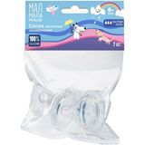 Соска силиконовая молочная быстрый поток от 6 мес. Мал Мала Меньше 2шт