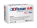 Телзап АМ таблетки 10мг+40мг 28шт Телзап АМ таблетки 10мг+40мг 28шт