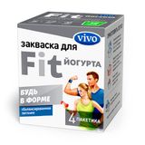 Закваска Fit-Йогурт для приготовления кисломолочной продукции Vivo/Виво пак. 0,5г 4шт Закваска Fit-Йогурт для приготовления кисломолочной продукции Vivo/Виво пак. 0,5г 4шт