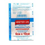 Пластырь бактерицидный на нетканой основе Мастер Юни 6см х 10см Пластырь бактерицидный на нетканой основе Мастер Юни 6см х 10см