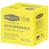 Аскорбинка Life Мелиген порошок пакет 2,5г 10шт Аскорбинка Life Мелиген порошок пакет 2,5г 10шт