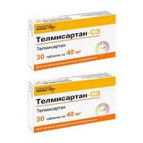 2Х Телмисартан-СЗ таблетки 40мг 30шт 2Х Телмисартан-СЗ таблетки 40мг 30шт