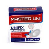 Лейкопластырь медицинский фиксирующий на тканевой основе Мастер Юни Unifix 1см х 500см Лейкопластырь медицинский фиксирующий на тканевой основе Мастер Юни Unifix 1см х 500см
