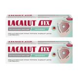 2Х Крем для фиксации зубных протезов экстрасильный с мятным вкусом Fix Lacalut/Лакалют 40г 2Х Крем для фиксации зубных протезов экстрасильный с мятным вкусом Fix Lacalut/Лакалют 40г