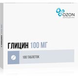 Глицин таблетки подъязычные 100мг 100шт Глицин таблетки подъязычные 100мг 100шт