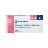 Глимепирид-Вертекс таблетки 2мг 30шт