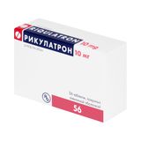 Рикулатрон таблетки, покрытые пленочной оболочкой 10мг 56шт Рикулатрон таблетки, покрытые пленочной оболочкой 10мг 56шт