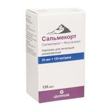 Сальмекорт аэрозоль для ингаляций дозированный 25мкг+125мкг/доза 120доз Сальмекорт аэрозоль для ингаляций дозированный 25мкг+125мкг/доза 120доз