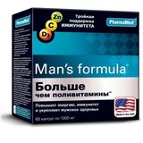 Больше чем поливитамины Man's formula/Мен-с формула капсулы 1г 60шт Больше чем поливитамины Man's formula/Мен-с формула капсулы 1г 60шт