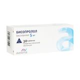 Бисопролол Авексима таблетки п/о плен. 5мг 30шт Бисопролол Авексима таблетки п/о плен. 5мг 30шт